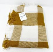 MADEWELL Buffalo Check Scarf Antique Gold NWT