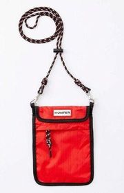 Hunter Red Ripstop Packable Phone Pouch Waterproof Tear Resistant Nylon NWT