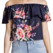 Yumi Kim Floral Off The Shoulder Top in Size XS