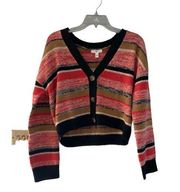 NWT BP black marl stripe cardigan S