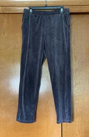 1960 Grey Velour Track Sweatpants Size Medium