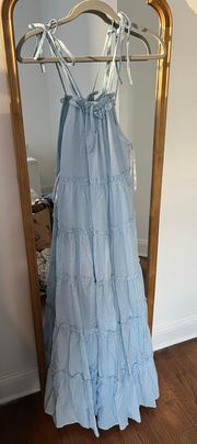 Charlie Holiday Flowy Blue Dress