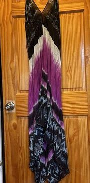 coverup purple silk dress One Size NWT
