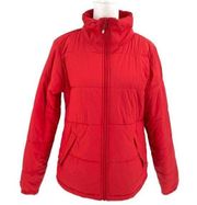 Nylon Water Repellent Insulated Puffer Jacket Coat Red Women's Small