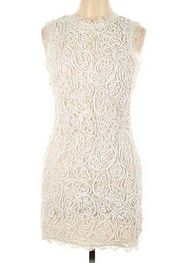 Sans Souci crochet lace short bridal dress White Size Large