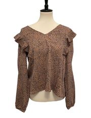 Animal Print Long Sleeve Top