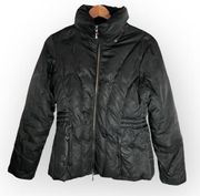 Kenneth Cole Reaction Women’s Black Full Zip Feather Puffer Jacket