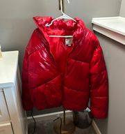 Red Puffer Coat