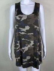 Zenana Premium Green Camouflage Tank