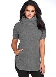 Ugg Gray Shelby Knit Turtleneck Tunic Sweater Size Small S