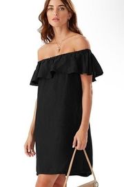 Tommy Bahama black off the shoulder dress size small