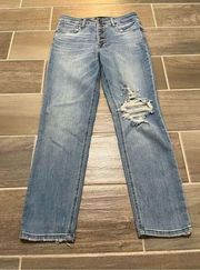 Kut from the kloth Rachel fab an mom jeans size 4 exposed button fly