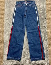 Vintage Y2K Tommy Hilfiger Low Rise Wide Leg Jeans