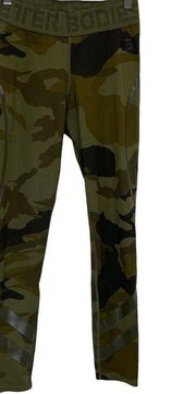 Better Bodies Women's Green Camo Tights Size Small