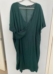 Universal Standard Hunter Green Wrap Dress Size 2XL