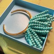 Anthropologie Turquoise Beaded Bracelet