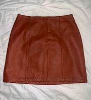 Leather Skirt