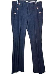 Style & Co. Sailor Blue High Rise Flare Denim Jeans Size 10