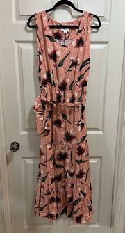 Ava & Viv sleeveless ruffled maxi dress size 1X NWT