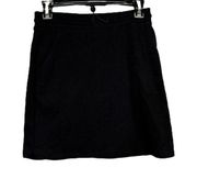 Sundry for Evereve Sunday Black Drawstring Pull Skirt Size 0