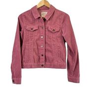 Ashley Women's XS Pink Mauve Corduroy Button Jacket Festival Western