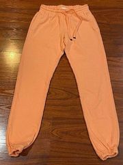 TALENTLESS ORANGE SWEATPANTS SIZE SMALL