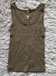 SKIMS Soft Lounge Tank in Army XS