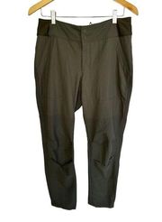 REI Co-op Screenline Hybrid Pants Roll Up Hiking Climbing Green Women Size 10