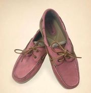 Sperry  Top Slider Bluefish 2 Eye Boat Shoes in Washed Red