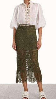 NWT Zimmermann Laurel Ribbon Lace Skirt Size 4