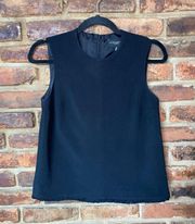 Victoria Beckham For Target Black Sleeveless Fringed Blouse Women's Size XS