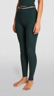 SKIMS Cotton Rib Leggings in Green Size X-Small