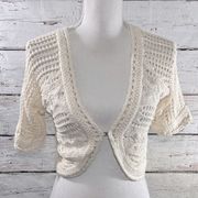 OLD NAVY Crochet Shrug "Tiny Fit" Cream-Medium