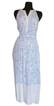 Old navy Maxi  White & Blue Dress Size Small