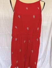 Chelsea & Violet coral/red romper size small​