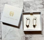 House of Harlow 1960 Dangle heart Earrings