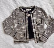 LOFT SP wool cropped tweed jacket 