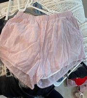 Striped Linen Shorts