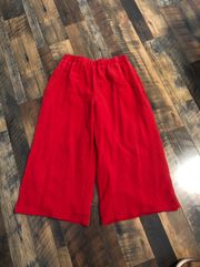 Buddy Love Red Cropped Wide Leg Pants 