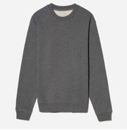 EVERLANE Track Crewneck Sweatshirt Size Small Gray NWT Organic Cotton Casual