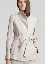 Reiss Chianti Wool Belted Jacket Womens Size XS