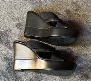 Bcbg Y2K black wedges ( 26 ) 