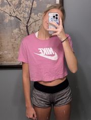 Sportswear Essential Woman’s Cropped Logo T-shirt In Pink