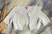 Betsey Johnson Cream Knit Cardigan