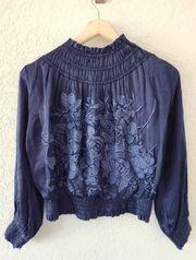 Anthropologie Love Sam Alexe Embroidered Bomber Size XXS