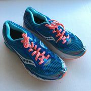 Saucony Ride 7 Power Grid Vizi‎ Coral Running Shoes