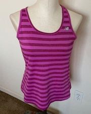 New Balance Dry striped active tank top Sz…