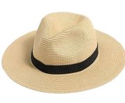 J.Crew factory Packable straw hat M/L NWT