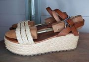 Musse & Cloud Tino Espadrille Wedge Sandal Size 10/41