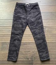 SANCTUARY Black Camoflauge Ankle Jean Womens Size 8